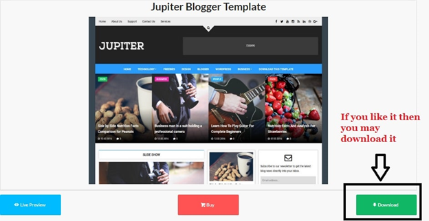 create a new blog - download theme